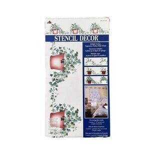 Vintage Stencil Ivy Cascade 26651 By  Plaid Wall  Decor Decorating 3 Sheets 18”